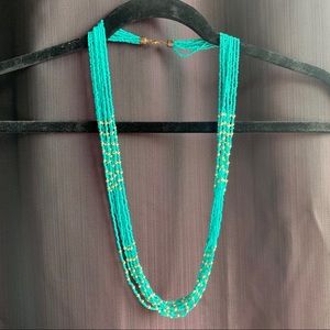 **SOLD** - Turquoise Beaded Necklace